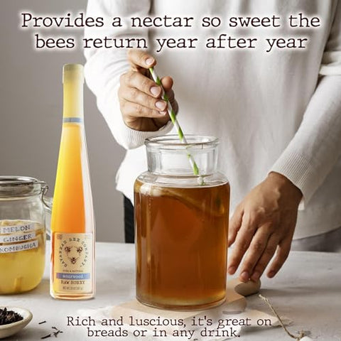 Sourwood Honey Flute Classic Standard by Savannah Bee - Real, Pure and Honey - Kosher Certified and Gluten Free - Gift Idea (20oz)