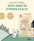 Legendairy Milk Vitamin D Drops For Infants Organic Baby Vitamin D3 K2 Liquid 400 Iu Vegan For Newborns Toddlers & Kids Childrens Supplement For Strong Bones & Teeth Sugar Free 90 Servings