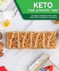 Atkins Vanilla Pecan Crisp Protein Meal Bar High Fiber 1G Sugar 4G Net Carb Meal Keto Friendly 5 Count