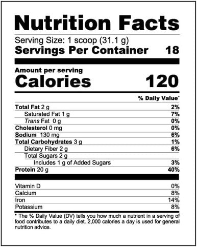 Nutrabio Hot Chocolate Protein Powder Support Muscle Recovery Strength and Size Low Calorie Low Carb 18 Servings 20 Grams of Protein