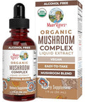 Maryruth'S Mushroom Complex Lion'S Mane Turkey Tail Reishi Mushroom Shiitake Mushrooms Alcohol Free Mushroom Blend Organic Non-Gmo Vegan 30 Servings
