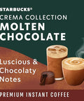 Starbucks Crema Collection Premium Instant Molten Chocolate Flavored Instant Coffee, 100% Arabica Beans, 3 Tins (7.12 Oz Each) 1.34 lb.