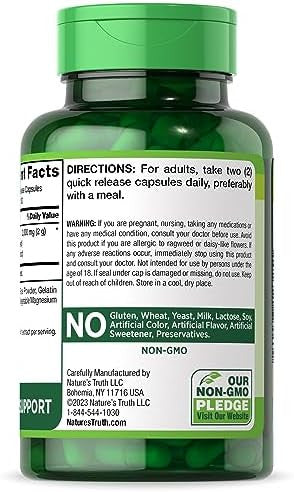 Nature'S Truth Milk Thistle 2000Mg 200 Capsules Non-Gmo And Gluten Seed Extract Supplement Silymarin Marianum