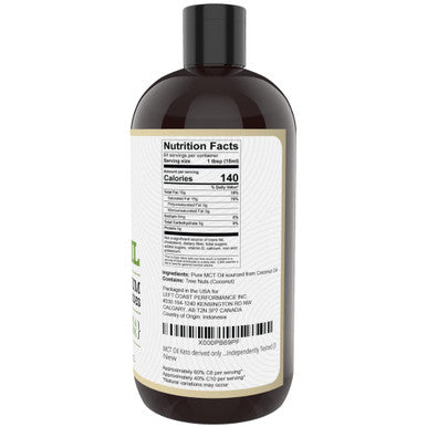 Left Coast Performance 32oz MCT Oil and 1lb Multi Collagen