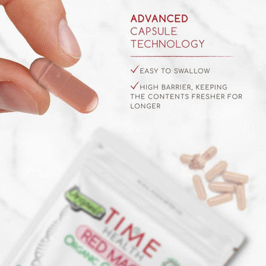 Organic Red Maca Root - 2000Mg Per Capsule - Peruvian Source - Gelatinized For Absorption - Uk Manufactured - Pullulan (120 Capsule Pouch)