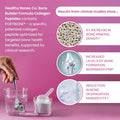 Healthy Bones Co Fortibone Collagen Peptides Essential Bone Builder Hydrolyzed Collagen Powder For 30 Servings