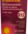 Natural Factors Biocoenzymated Methylcobalamin Dibencozide 3000 Mcg 30 Tab