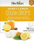 Herbion Naturals Cough Drops Honey Lemon Flavor Soothing Dietary Supplement For Adults & Children (6+) 18 Drops No Artificial Flavors Or Colors 48 Pack