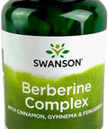 Swanson Berberine Complex w/Cinnamon Gymnema & Fenugreek 90 Veg Capsules