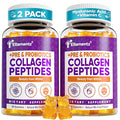 Ellamentz Marine Collagen Gummies For Women - Hydrolyzed Marine Collagen Peptides With Prebiotics & ProbioticsHyaluronic Acid NiacinamideVitamin C Supplement For Hair Nail Sk N J Int Health 120 Counts