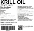 Krill Oil 500mg 180 Capsules - Superba Omega/Joint, Heart & Brain Supplement UK Made. Pharmaceutical Grade