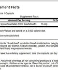 Swanson Sunactive Non-Irritating Iron 15 Milligrams 90 Capsules