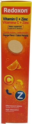 Redoxon Vitamin C with Zinc. Effervescent Dietary Supplement. Helps Your Immune System. Good Against Colds and Flu. Orange Flavored. 20 Tablets (Pack of 2)