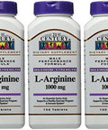 21St Century Larginine 1000 Mg Tablets 100Count (Pack Of 3)