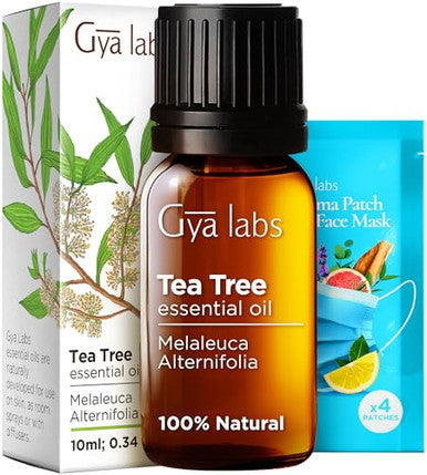 Gya Labs Clove Bud & Tea Tree Essential Oil Set - Aromatherapy Grade Essential Oils Set - 2X0.34 Fl Oz - Gya Labs