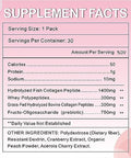 OMOGS Collagen Peptides Powder with Prebiotics and Cranberry Extract Hydrolyzed Collagen Peptides Support Hair Skin Nail Bone and Digestive Health Grass Fed Non GMO for Women and Men