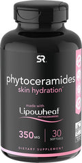 Phytoceramides 350mg Made with Clinically Proven Lipowheat Plant Derived and GMO with No Fillers or Synthetic Vitamins 30 Liquid softgels