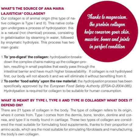 2 Pack Ana Maria LaJusticia Collagen with Magnesium 450 Tabs Rejuvenate Your Skin Strengthen Your Nervous System Keep Bones and Teeth in Good Condition Spain