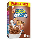 Kellogg's Cocoa Krispies Breakfast Cereal, Kids Snacks, Family Breakfast, Family Size, Chocolatey Flavor, 19oz Box (1 Box)