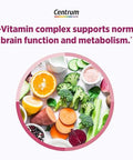 Centrum Complete Multivitamin Supplement + Hot Flash Support Menopause Support Tablets with Clinically Studied geniVida 30 Count