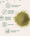 Micro Ingredients Super Greens Powder 1Lb 100 Superfood Blend With Daily Greens Probiotics Fruits Vegetables & Mushrooms Source Of Vegan Protein & Enzymes Non-Gmo Gluten-Free No Additives