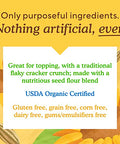 Simple Mills Organic Seed Crackers, Everything, Gluten Free, Flax Seed, Sunflower Seeds, Corn Free, Low-Calorie Snacks, Plant Based, Nutrient Dense, 4.25oz, 3 Count