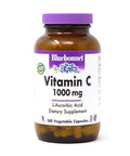 Bluebonnet Nutrition Vitamin C 1000 Mg Vegetable Capsules, Ascorbic Acid, for Immune Skin Health, Vegan, Vegetarian, Non GMO, Gluten, Soy & Milk Free, Kosher, 180 Count