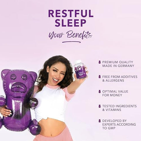 IvyBears Vibrant Skin and Restful Sleep Gummies Hyaluronic Acid Collagen Melatonin LTheanine and Lemon Balm Vegan Beauty and Sleep Support 2Pack Bundle
