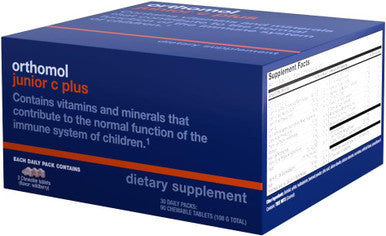 Orthomol Immun Junior C Plus Kid's Multivitamin Wildberry Flavor 30-Day Supply