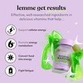 Lemme Matcha & Focus Bundle Superfood Energy Gummies B12 Green Tea Coq10 Cognizin Citicoline Focus & Brain Health Gluten-Free Variety Pack Of 2