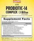 Sundance Probiotic14 Complex 3 Billion Active Cultures 60 Capsules Nongmo And Gluten Supplement