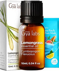 Gya Labs Lemongrass Essential Oil For Diffuser & Lavender Essential Oil For Diffuser Set - Aromatherapy Grade Essential Oils Set - 2X0.34 Fl Oz - Gya Labs