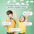 JoySpring Liquid Vitamin D3 with K2 Immune Support and Zinc Supplements for Kids Elderberry and Zinc Liquid