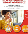 Geritol Multivitamin Supplement Contains Bvitamins Antioxidants Vitamins C E & D And Iron 27 Essential Vitamins And Minerals Gluten Nongmo No Artificial Sweeteners 40 Tablets 2 Pack