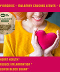 Mulberry Leaf Tea 8 Oz, Dried Crushed Leaves, Best Caffeine Free Tea - Way4Organic (8 Oz (2 Pack))