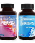 BioEmblem Triple Magnesium Complex and Digestive Enzymes for Muscles Nerves and Energ and Nutrient Absorption and Digestive Support