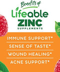 Lifeable Zinc 25mg Kids + Immune Support Kids Gummies Bundle Great Tasting Vitamin Supplement Gluten Free GMO Free Chewable Gummy