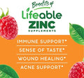 Lifeable Zinc 25mg Kids + Immune Support Kids Gummies Bundle Great Tasting Vitamin Supplement Gluten Free GMO Free Chewable Gummy
