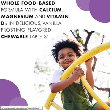 Bluebonnet Super Earth Rainforest Animalz Calcium Magnesium And Vitamin D3 Chews Natural Vanilla Frosting White 90 Count