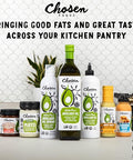 Chosen Foods 100% Pure Avocado Oil for Cooking - 1.75L - Made With Good Fats from Avocados, Naturally Refined, Never Adulterated, High Smoke Point, Non-GMO, Soy-Free, Canola Oil-Free, Gluten-Free, Keto
