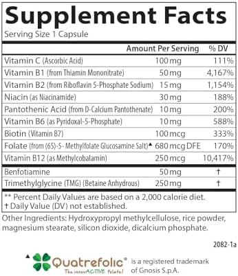 Carlson Active B Complex Energy Production Immune Function and Stress Management (120 Capsules)