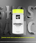 Ghost Basics Vitamin C + Glutathione Supplement For Men & Women 500Mg Purewayc 250Mg Lglutathione For Immune Health Support Detox & Cleanse Vegan Soy & Gluten 60 Veggie Capsules