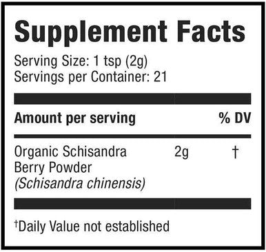 Schisandra by Moon Juice - Organic Schisandra Berry Powder - Natural Antioxidant Supporting Healthy Liver Function, Natural Stress Relief & Energy Support - Vegan, Non-GMO (1.4oz, 21 Servings)