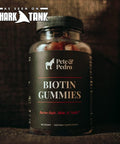 Pete & Pedro Biotin Gummies - Daily Hair Growth Strengthening Supplement For Stronger Hair, Skin, & Nails Cherry Flavor Biotin Gummy 5000Mcg Per Serving As Seen On Shark Tank, 60 Count