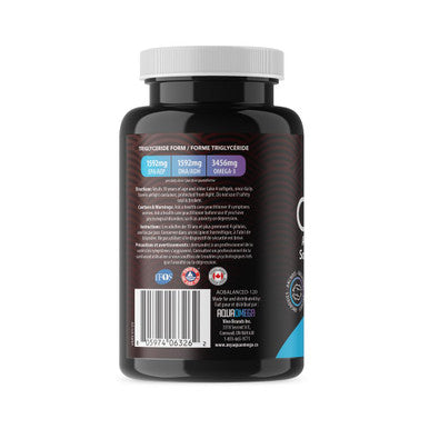 Aquaomega 5X Ultimate Strength High Epa With Dha Omega-3 Supplement With Vitamin D, Wild Caught Super Omega 3 Fish Oil Capsules 3456Mg Of Pro Omega 3 120 Softgels