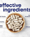 her own Cleanse Gentle Detox Supports Healthy Gut Ocean Algae Cleanse Prebiotic Probiotic Blend Cleansing Herbal Blend Gluten and Soy Free Vega Multicolor