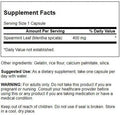 Swanson Spearmint Leaf (Mentha Spicata) - Full Spectrum Herbal Supplement Supporting Digestive Health & Mild Stomach Issues - Natural Formula Supporting Health & Wellness - (60 Capsules 400mg Each)