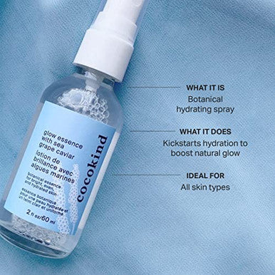 Cocokind Glow Essence With Sea Grape CaviarHydrating Primer And Facial MistFacial Moisturizer With Sea BuckthornLinoleic AcidAnd Vitamin E