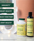 Greens First Omega3 Optimize Daily Supplement Ultrapure Potent Marine Oil For Heart Brain & Joint Health High Epa/Dha Immune Support 850Mg (120 Softgels)