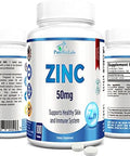 Zinc Citrate/Oxide 50Mg - Immune Support & Antioxidant Supplement, Skin Health Support - 100 Tablets